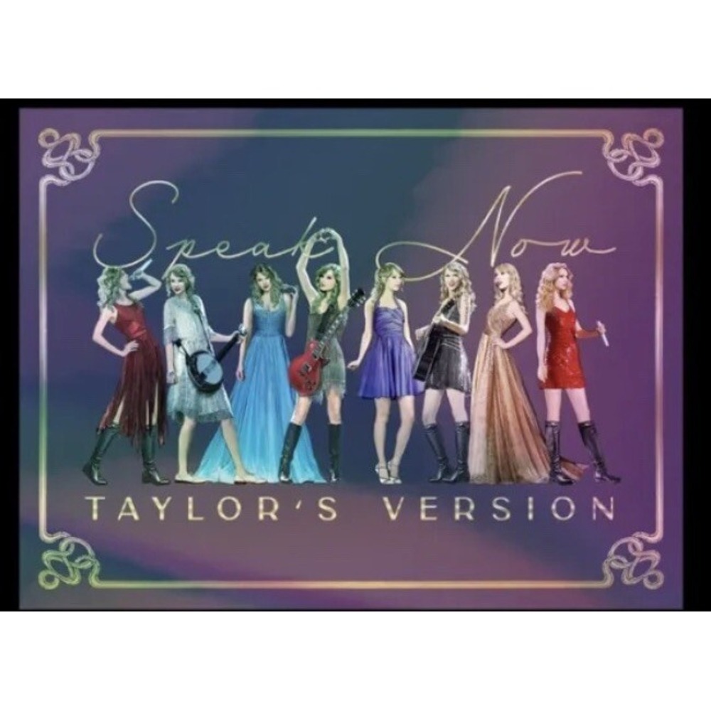 Taylor Swift Speak Now Taylor's Version Eras Holographic Lithograph 18x24 Poster